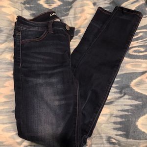 Super stretch high rise jeans